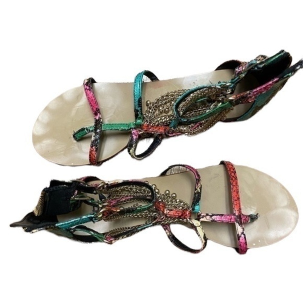 LFL Gladiator multi colored snake skin print. - Picture 2 of 5